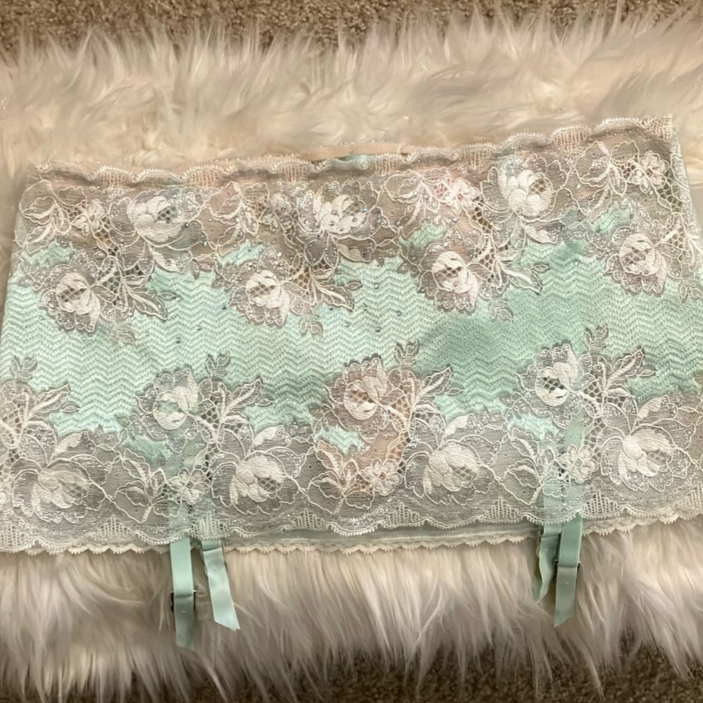 Victoria's Secret Seduction Crystal Garter Thong